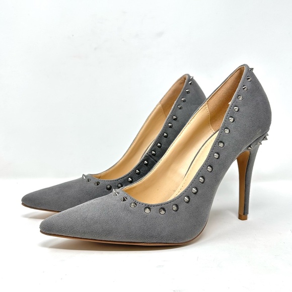 Shoe Republic LA Womens Suede Pointy Toe Stiletto Pump - Picture 10 of 16